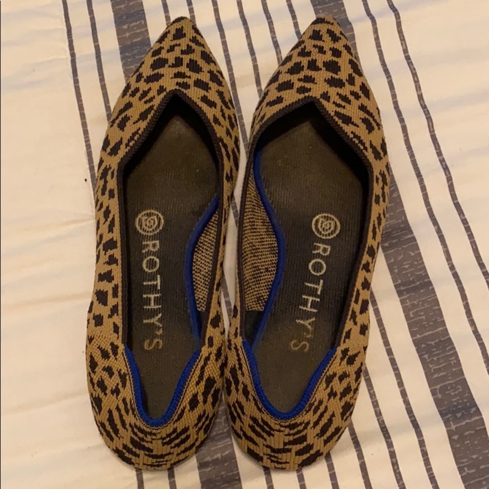 Rothys Leopard Print Flats